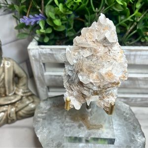 Calcite with Quartz on Matrix